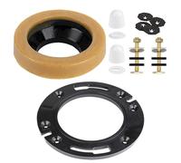 Set accessori flangia wc e viti con anello di cera per una tenuta efficace
