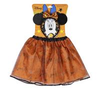 Set accessori Halloween Minnie Disney 3 pezzi cerchietto con orecchie gonna in tulle collana travestimento per bambini
