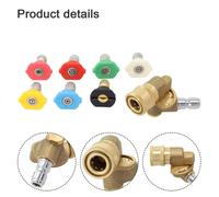 Set accessori idropulitrice 7 ugelli a spruzzo e accoppiatore perno collegamento