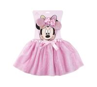 Set accessori Minnie Disney 2 pezzi cerchietto con orecchie gonna in tulle travestimento per bambini