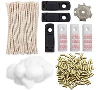 Set Accessori per Accendino Universale a Benzina Kit di Riparazione per Accendini Set di Pietra Focaia e Stoppino Adatto Alla Maggior Parte Degli Accendini