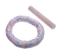Set Accessori per Ciotola Sonora Buddhista Rosa, Bastoncino e Cuscino | Cotone, Pelle di Pecora e Gomma, Pratico e Portatile, per Amici che Credono nel Buddhismo