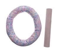 Set Accessori per Ciotola Sonora Buddista Rosa, 2 Pezzi | Cotone, Pelle di Pecora e Gomma, Pratico e Comodo, per Amici che Credono nel Buddhismo
