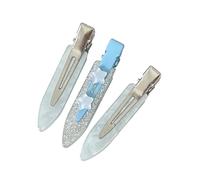 Set accessori per fermagli per capelli Preparativi con mollette a pressione, finitura marmorizzata, clip centrale glitterata, set 3 per capelli routine per uso quotidiano Mollette con