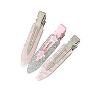 Set accessori per fermagli per capelli Preparativi con mollette a pressione, finitura marmorizzata, clip centrale glitterata, set 3 per capelli routine per uso quotidiano Mollette con