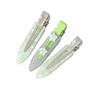 Set accessori per fermagli per capelli Preparativi con mollette a pressione, finitura marmorizzata, clip centrale glitterata, set 3 per capelli routine per uso quotidiano Mollette con