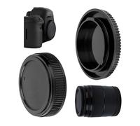 Set accessori per fotocamere con 1 copertura protettiva per fotocamera e 1 copriobiettivo posteriore, compatibile con OLYMPUS OM, per tutti i modelli Olympus OM, ricambio cappucci protettivi, Camera