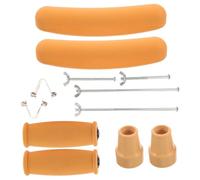 Set Accessori per Stampelle Cuscinetti e Punte Antiscivolo | Gomma e Metallo, Ricambi per Impugnature e Appoggi Ascellari, per Bastoni da Cammino