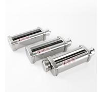 Set Accessorio per Pasta 3-in-1 Eascandy per Kenwood kMix | Set Laminatrice e Taglierina in Acciaio Inox | 8 Spessori, Accessorio Fettuccine e Linguine Compatibile con Kenwood Robot da Cucina