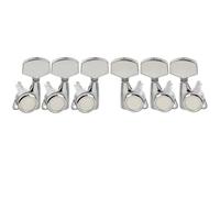Set Accordatori 3R3L Completamente Sigillati 18:1 Per Chitarre Audio Elettriche Meccaniche Chitarra(Big Hex Chrome)