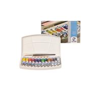 Set acquerello - VAN GOGH - Scatola di plastica 12 tubi 10 ml - Multicolore - Pennello serie 191 n6