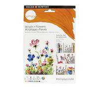 Set activity pittura con colori acrilici Daler Rowney Simply fiori D126500112