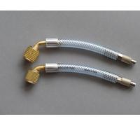 Set Adattatore Flessibile 1/4 SAE + 5/16 R410a Con 120 MM Tubo Climatizzatori