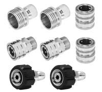 Set Adattatore Idropulitrice Quick Connect Acciaio Inox per Facile Utilizzo