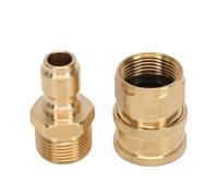 Set Adattatore per Idropulitrice per Raccordo M22 14mm | Materiale in ottone, design a connessione rapida, valutazione 5800 psi, connessione affidabile