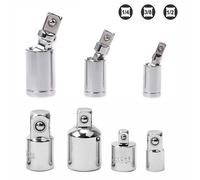 Set Adattatore Presa Professionale Acciaio Cromato Vanadio 7pz 14 38 e 12 Pollic