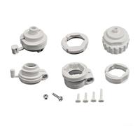 Set adattatore termostato compatibile con RA, RAV, per valvole di riscaldamento dell'acqua RAVL M30 x 1 filettatura 5 mm, include 6 anelli adattatori da utilizzare con termostati elettronici per