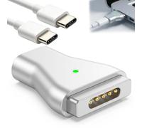 Set adattatore USB C a magnete per MagSafe 2, convertitore di ricarica PD da 100 W con cavo USB-C a USB-C da 5 A con chip E-Mark, tipo C a magnete 2 per MacBook Air/Pro 2013-2015