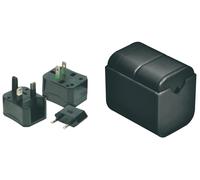 Fanton Adattatore Universale da Viaggio 87881 – USA, Regno Unito, Europa, Asia 110-240V Nero