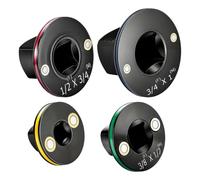 Set adattatori per bussole multiuso da 4 adattatori con attacco da 1/2" 1/4" 3/8" per operazioni fissaggio stabili Bussola a cricchetto