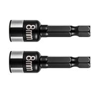 Set adattatori per prese non magnetiche | Acciaio al cromo vanadio con gambo esagonale in 2 pezzi | Multiutensile fai-da-te per auto, biciclette, mobili, elettronica, riparazioni domestiche