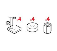Set adattatori porta sci Pro-Slider (N40000) per barre Yakima