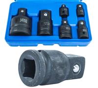 SET ADATTATORI RIDUTTORI 6 PZ IMPATTO BUSSOLE ARIA COMPRESSA UTENSILI AD ARIA