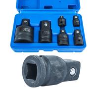 SET ADATTATORI RIDUTTORI 6 PZ IMPATTO BUSSOLE ARIA COMPRESSA UTENSILI AD ARIA