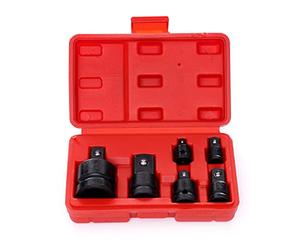 SET ADATTATORI RIDUTTORI 6pz IMPATTO BUSSOLE PISTOLA ARIA COMPRESSA TOOLTEK