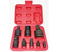 SET ADATTATORI RIDUTTORI 8 PZ A IMPATTO PER BUSSOLE PER UTENSILI ARIA CHROME V