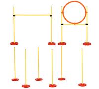 Set Addestramento per Cani con Paletti e Anello Agility Dog