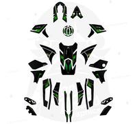 Set Adesivi 3D Protezioni compatibile con Kawasaki Versys 1100 SE 2026 GN1