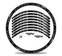 Set Adesivi Cerchi Bici MTB Racing Bianco Opaco 27-29 Pollici RX025