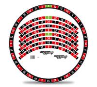 Set Adesivi Cerchi Bici MTB Racing Roulette Opaco 27-29 Pollici RX035