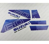 Set adesivi decalcomanie motore fuoribordo 2 cilindri due tempi Suzuki DT60 60HP