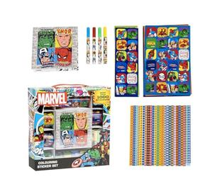 Set Adesivi di Marvel - Include 1000 Stickers di Differenti Dimensioni - Perfetto per Scrapbooking - a Colori e in Bianco e Nero - Prodotto Originale Elaborato in Spagna