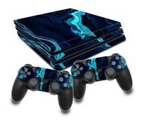 Set Adesivi In Marmo Blu Per Ps4 Pro Console RX022-13