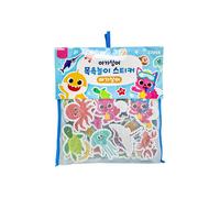 Set adesivi in schiuma Baby Shark Bath Time Foam - 23 pezzi con borsa...