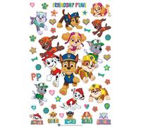 Set Adesivi Murali Paw Patrol 65x42,5cm Vinile Camera Bambini