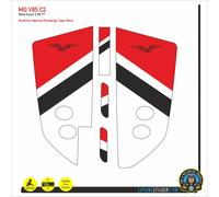 Set Adesivi parafango MOTO GUZZI V85 TT parasteli forcella RossoV85 C2