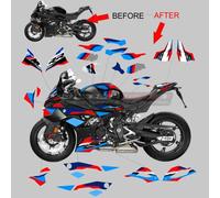 Set adesivi per carenatura completa moto nera BMW S1000RR "BM25S1RR02"