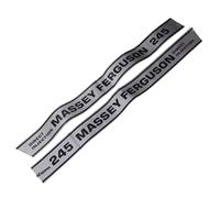 Set Adesivi Stemmi Emblema Laterali Compatibile Massey Ferguson 245
