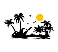 Set Adesivi Strand Soleil 106,2x57,4 cm Auto Caravan Camper KX103 Nero Di