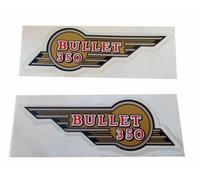 Set Adesivi Tool Box Per Bullet 350cc x 4 Unità GEc Royal Enfield