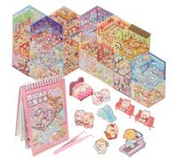 Set adesivo 3D casa DIY, 20 luoghi diversi con design unici, decorazione murale creativa per stanza dei bambini e ufficio, ottimo regalo