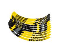 Set adesivo cerchione Scooter 10" Stage6 Giallo