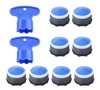 Set aeratore per rubinetto M21.5, 8 pezzi con filtro e chiave per l'installazione su lavandini