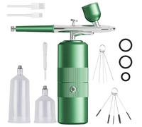 Set aerografo con compressore, aerografo portatile e senza fili, pistola per aerografo manuale multi funzione, per nail design, decorazione torte, trucco, modellazione, modellazione del tatuaggio