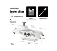 Set-Affetta limone, grattugia per frutta e patate multifunzionale con cestello, tritatutto per verdure, taglia