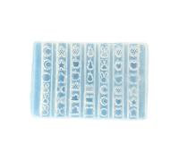 Set aggiuntivo calchi per goffratura Unguis in elastomero per disegni stereoscopici dettagliati e progetti artigianato creativo Cast artistico Unguis in elastomero realizzato a mano